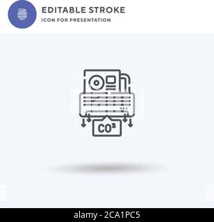 Conditioner icon vector, filled flat sign, solid pictogram isolated on white, logo illustration. Conditioner icon for presentation. Stock Vector