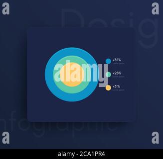 Vector graphics mobile infographics with three options. Template for creating mobile applications, workflow layout, diagram, banner, web design Stock Vector