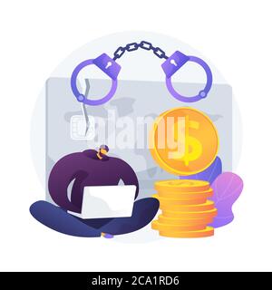 Credit card fraud vector concept metaphor Stock Vector