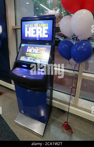 Washington, DC, USA. 3rd Aug, 2020. William Hill Sports Book Launches Sports Betting Operation inside the Capital One Arena ticket office in Washington, DC on August 3, 2020. Credit: Mpi34/Media Punch/Alamy Live News Stock Photo