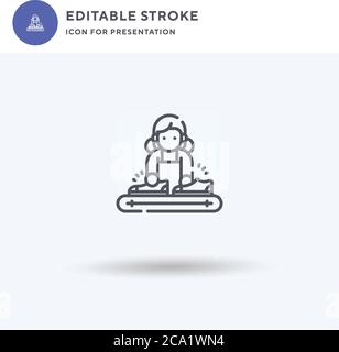 Packing icon vector, filled flat sign, solid pictogram isolated on white, logo illustration. Packing icon for presentation. Stock Vector