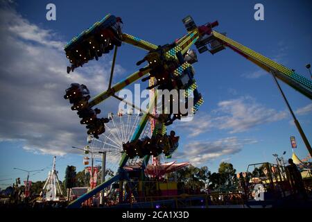 The freak out ride at the Sydney Royal Easter Show Stock Photo - Alamy