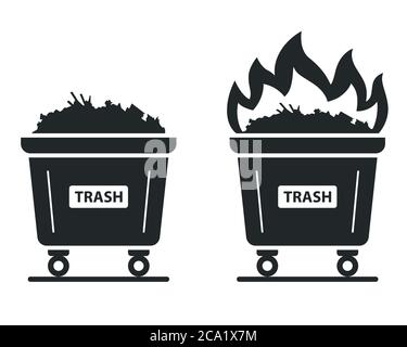 https://l450v.alamy.com/450v/2ca1x7m/icon-of-the-container-in-which-the-trash-burns-set-fire-to-waste-flat-vector-illustration-2ca1x7m.jpg