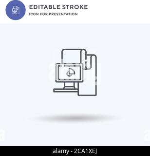 Data Analytics icon vector, filled flat sign, solid pictogram isolated on white, logo illustration. Data Analytics icon for presentation. Stock Vector