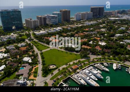 Luxury neighborhoods Miami Beach Bal Harbour FL Stock Photo