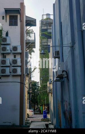 Ipoh, Malaysia - July 25th 2020 : Heritage trail one of the famous attraction in Ipoh, due its unique heritage buildings and street arts. Stock Photo