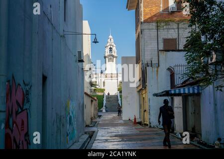 Ipoh, Malaysia - July 25th 2020 : Heritage trail one of the famous attraction in Ipoh, due its unique heritage buildings and street arts. Stock Photo