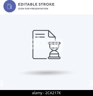 Deadlines icon vector, filled flat sign, solid pictogram isolated on white, logo illustration. Deadlines icon for presentation. Stock Vector