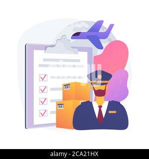 Customs clearance abstract concept vector illustration. Stock Vector