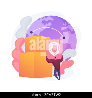 Embargo regulation abstract concept vector illustration. Stock Vector