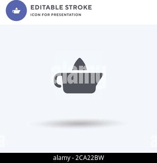 Citrus Juicer icon vector, filled flat sign, solid pictogram isolated on white, logo illustration. Citrus Juicer icon for presentation. Stock Vector
