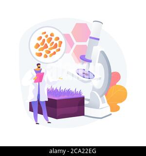 Soil analysis abstract concept vector illustration. Stock Vector