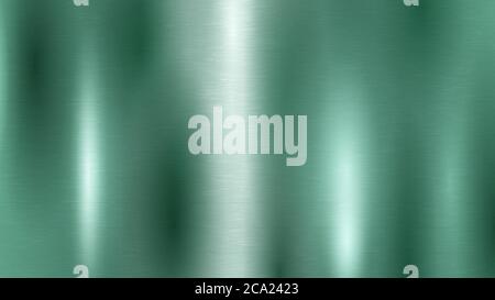 Abstract background with metal texture in turquoise color Stock Vector
