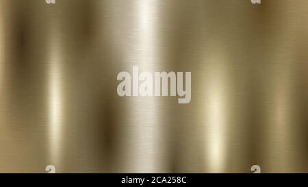 Abstract background with metal texture in golden color Stock Vector