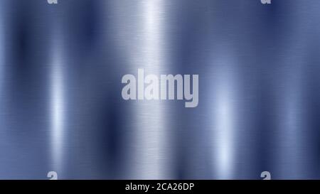 Abstract background with metal texture in blue color Stock Vector