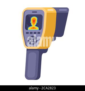 medical imager for the detection of patients with coronavirus. flat vector illustration. Stock Vector