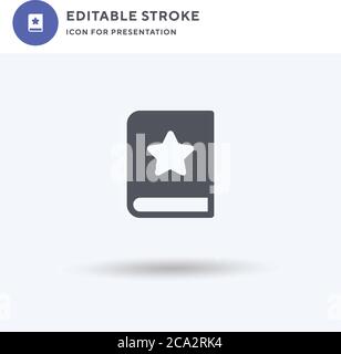 Tale icon vector, filled flat sign, solid pictogram isolated on white, logo illustration. Tale icon for presentation. Stock Vector