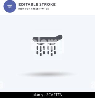 Hoverboard icon vector, filled flat sign, solid pictogram isolated on white, logo illustration. Hoverboard icon for presentation. Stock Vector
