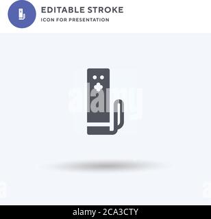 Wii Remote Control icon vector, filled flat sign, solid pictogram isolated on white, logo illustration. Wii Remote Control icon for presentation. Stock Vector