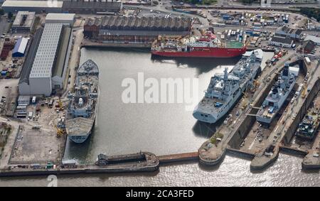 The new Antarctic survey ship RRS Sir David Attenborough at Cammell ...