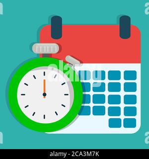 time schedule concept symbol vector illustration Stock Vector