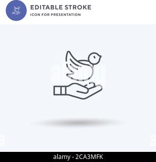 Free icon vector, filled flat sign, solid pictogram isolated on white, logo illustration. Free icon for presentation. Stock Vector