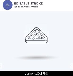 Fairy Bread icon vector, filled flat sign, solid pictogram isolated on white, logo illustration. Fairy Bread icon for presentation. Stock Vector