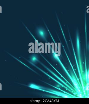 Vector illustration with the explosion and bright rays. Vector element for your design Stock Vector