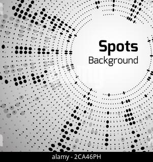Vector background with halftone pattern and place for text. Element for brochures, cards,  web elements and  your design Stock Vector