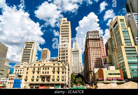 Buildings in Downtown Sao Paulo, Brazil Stock Photo