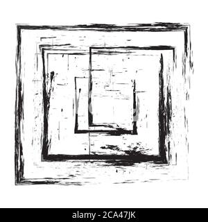 Grunge background with scuffed, rectangles and lines. Vector background for the design of flyers, brochures, invitations, and your design ideas Stock Vector