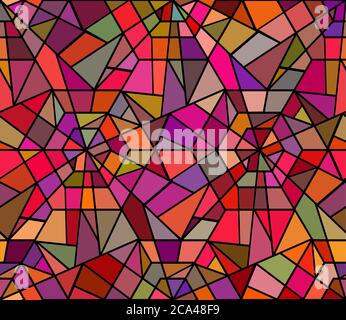 Seamless texture with a broken stained glass. Vector background. Seamless pattern. Broken window Stock Vector