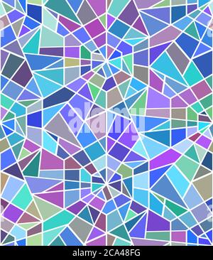 Seamless texture with a broken stained glass. Vector background. Seamless pattern. Broken window Stock Vector