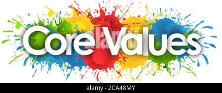 values in splash’s background Stock Photo - Alamy