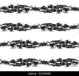 Seamless black and white texture with grunge stripes for your creativity Stock Vector