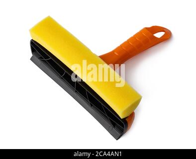 Cleaning tool for windows isolated on white Stock Photo