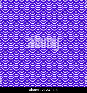 Seamless wave line pattern. Abstract background with wavy shapes. Geometric modern pattern for textiles, packaging Stock Vector