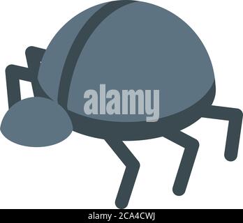 Personal information bug icon, isometric style Stock Vector