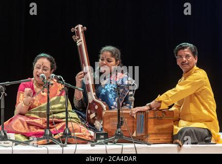 Indian Ethnic folk music during an ethnic festival in Jerusalem, Israel Stock Photo