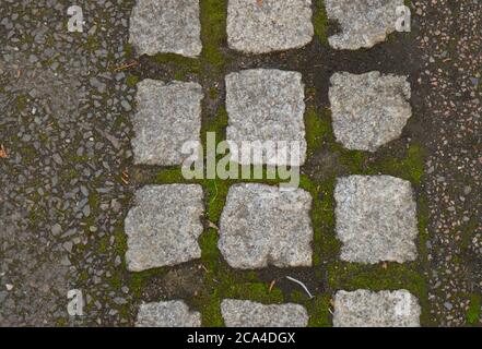pavement and tarmac forming a pattern Stock Photo