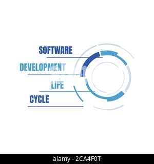 software development life cycle vector illustration Stock Vector