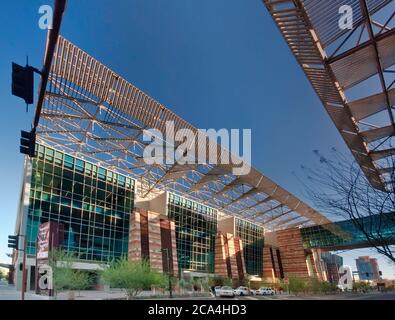 Space frame truss at Convention Center in Phoenix, Arizona, USA Stock Photo