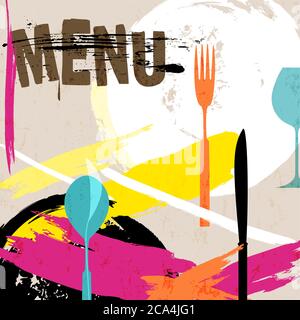 menu card design template for restaurant Stock Vector