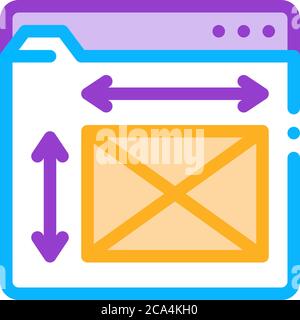 front end web design sizes doodle icon hand drawn illustration Stock ...