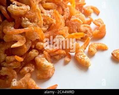 Dried shrimp food preservation Stock Photo