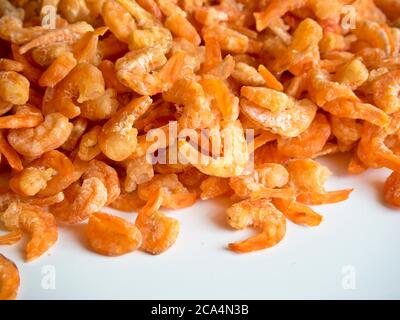 Dried shrimp food preservation Stock Photo