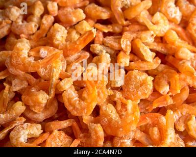 Dried shrimp food preservation Stock Photo