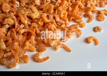 Dried shrimp food preservation Stock Photo