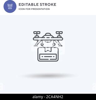 Chalk icon vector, filled flat sign, solid pictogram isolated on white, logo illustration. Chalk icon for presentation. Stock Vector