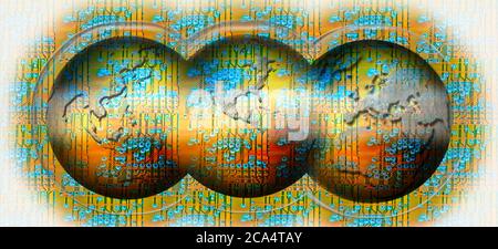 Global communications Stock Photo